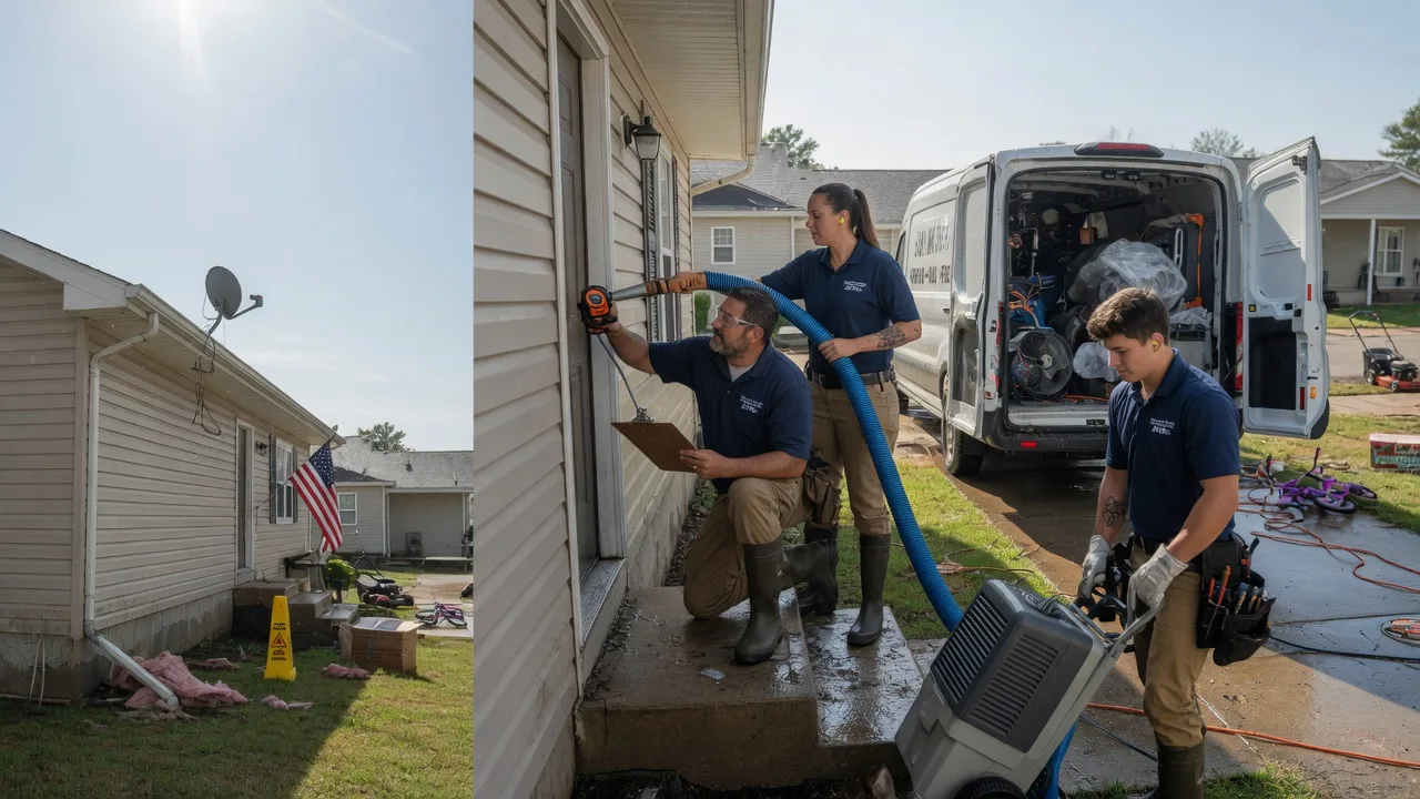 Ceiling Water Damage Restoration in Fairfield, IA near me